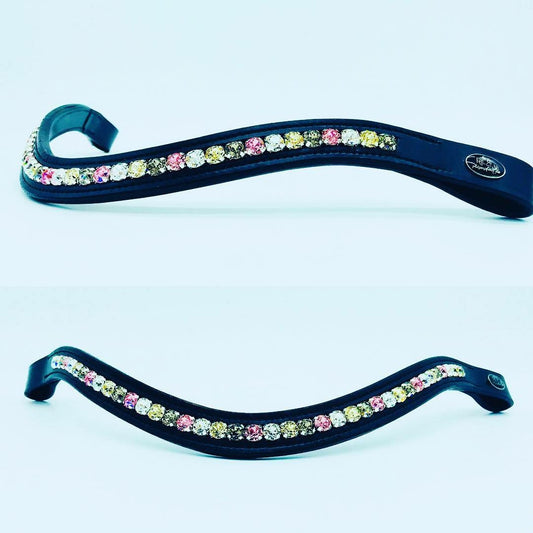 glitzerpferd.de Stirnriemen LightRoseTouch