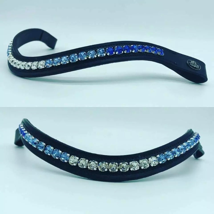 glitzerpferd.de Stirnriemen BlauerVerlauf