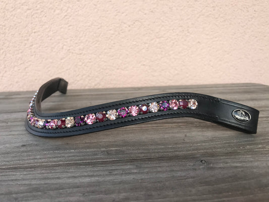 glitzerpferd.de Stirnriemen DarkRedRose