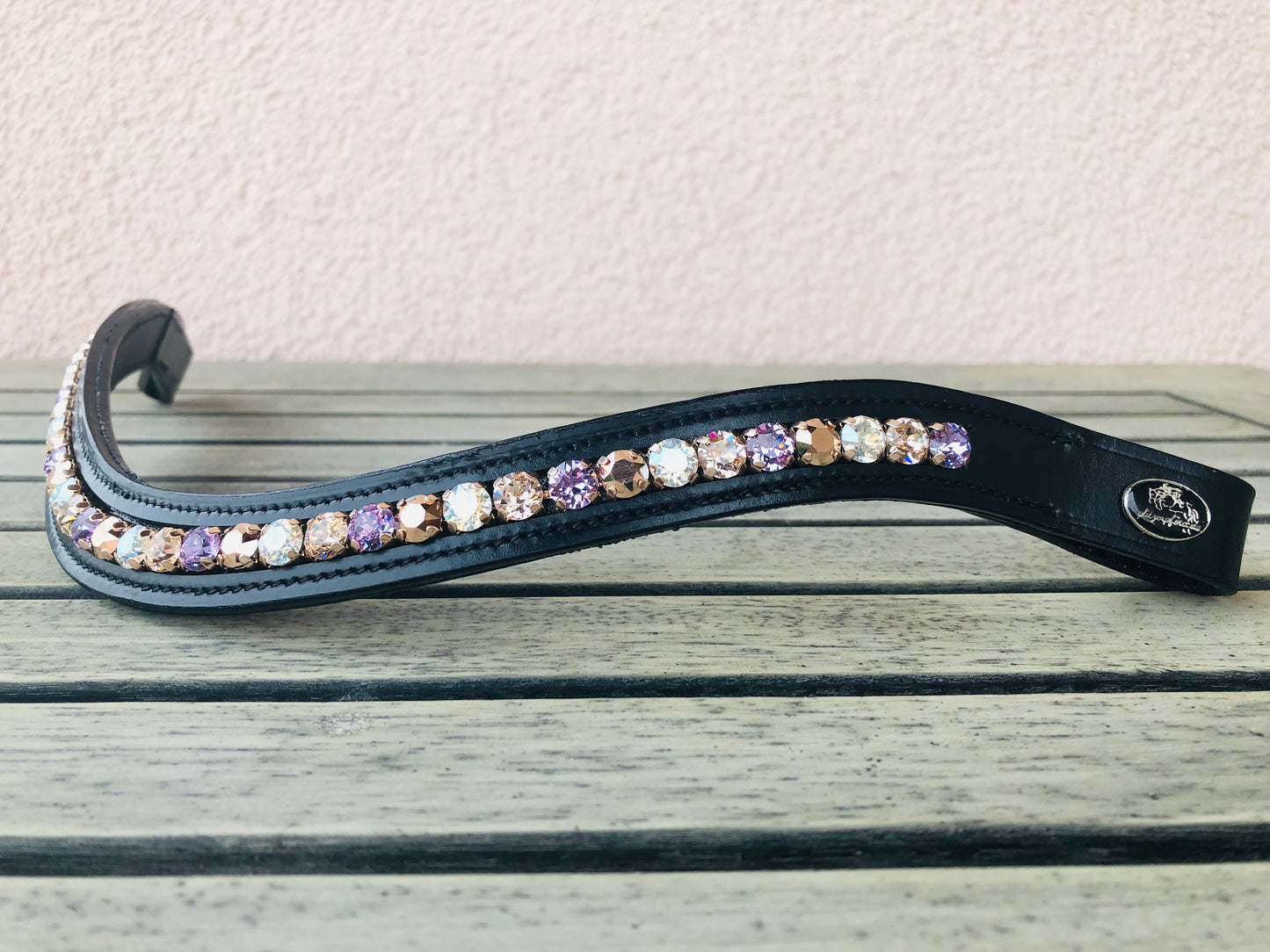 glitzerpferd.de Stirnriemen RoségoldViolet