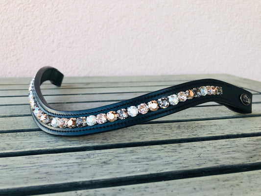 glitzerpferd.de Stirnriemen GlossyRoségold