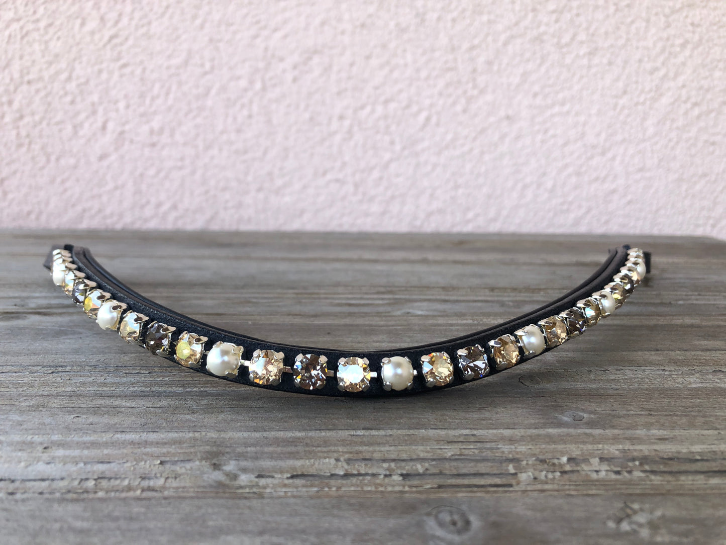 glitzerpferd.de Stirnriemen DeepTaupe