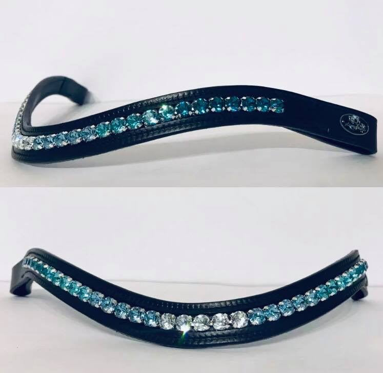 glitzerpferd.de Stirnriemen TürkiserVerlauf