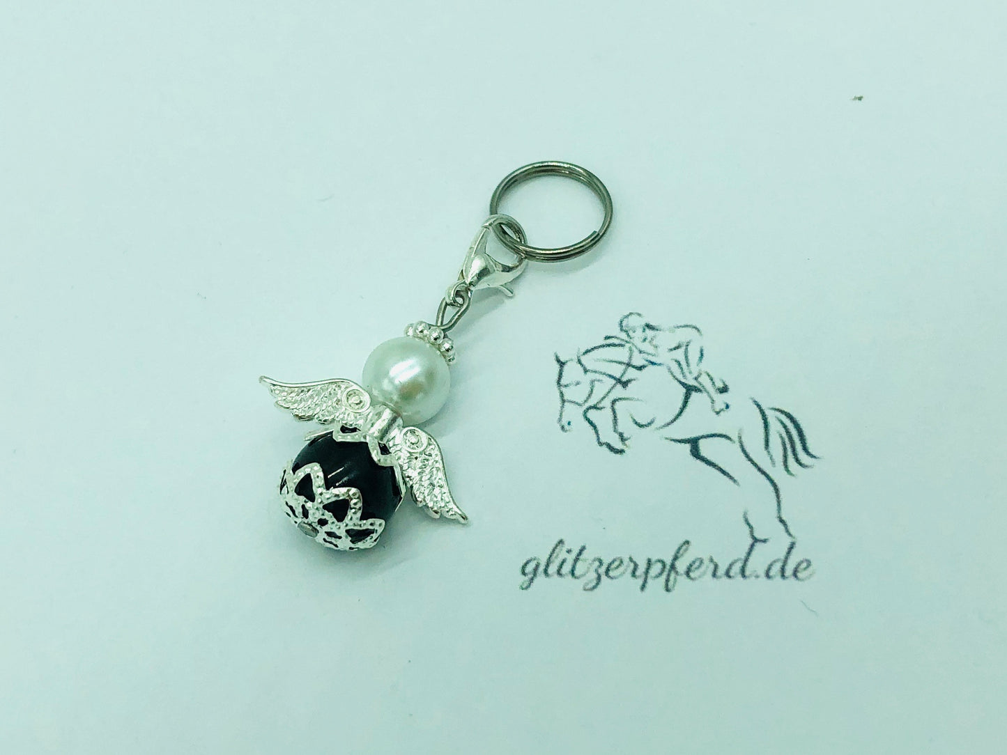 glitzerpferd.de Schutzengel Schwarz