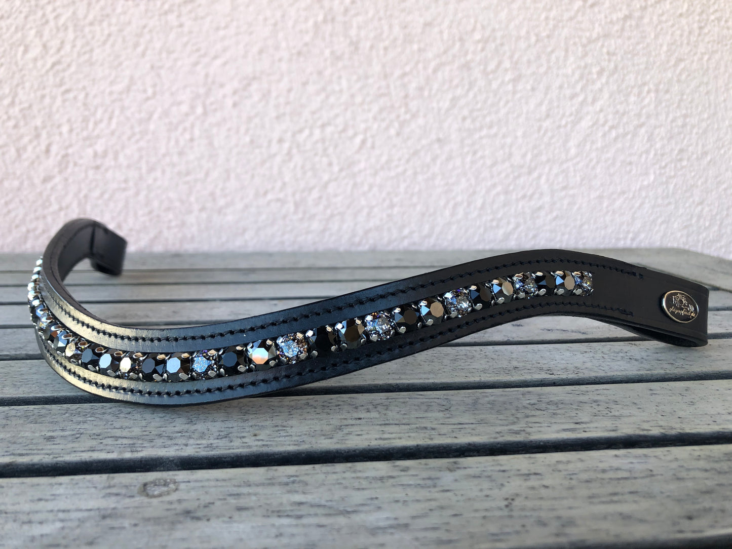 glitzerpferd.de Stirnriemen BlackMamba