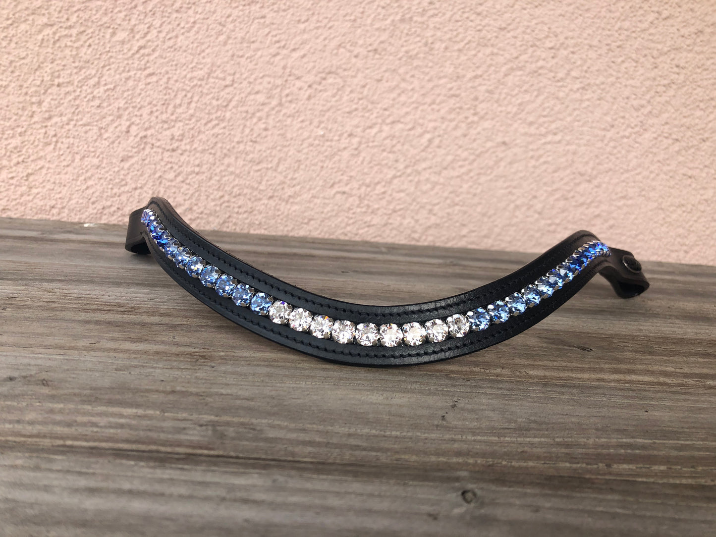 glitzerpferd.de Stirnriemen BlauerVerlauf