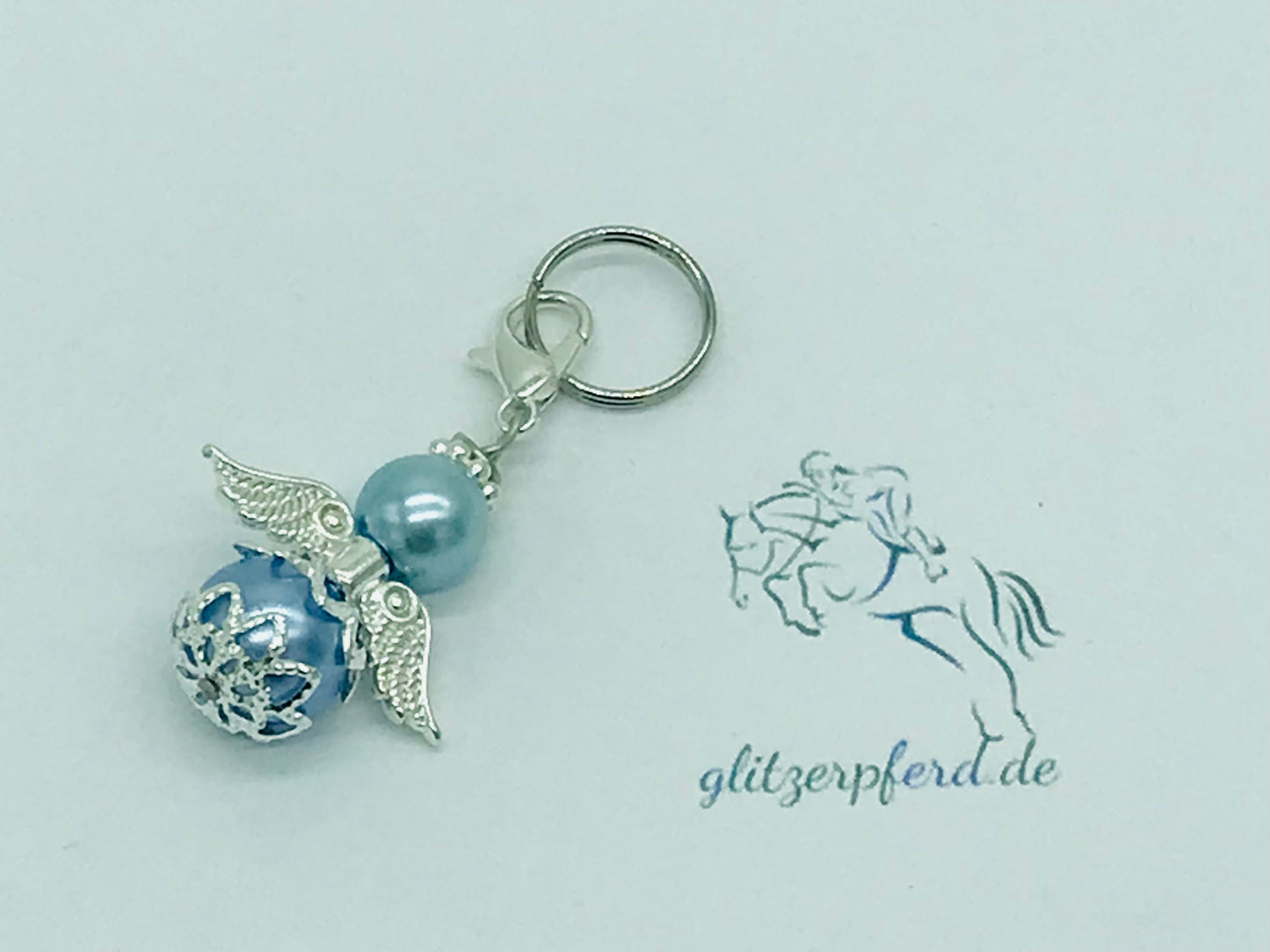 glitzerpferd.de Schutzengel GrauBlau