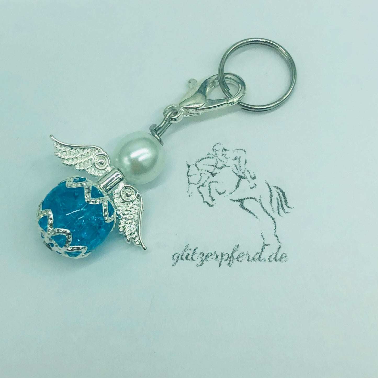 glitzerpferd.de Schutzengel TürkisCrackle