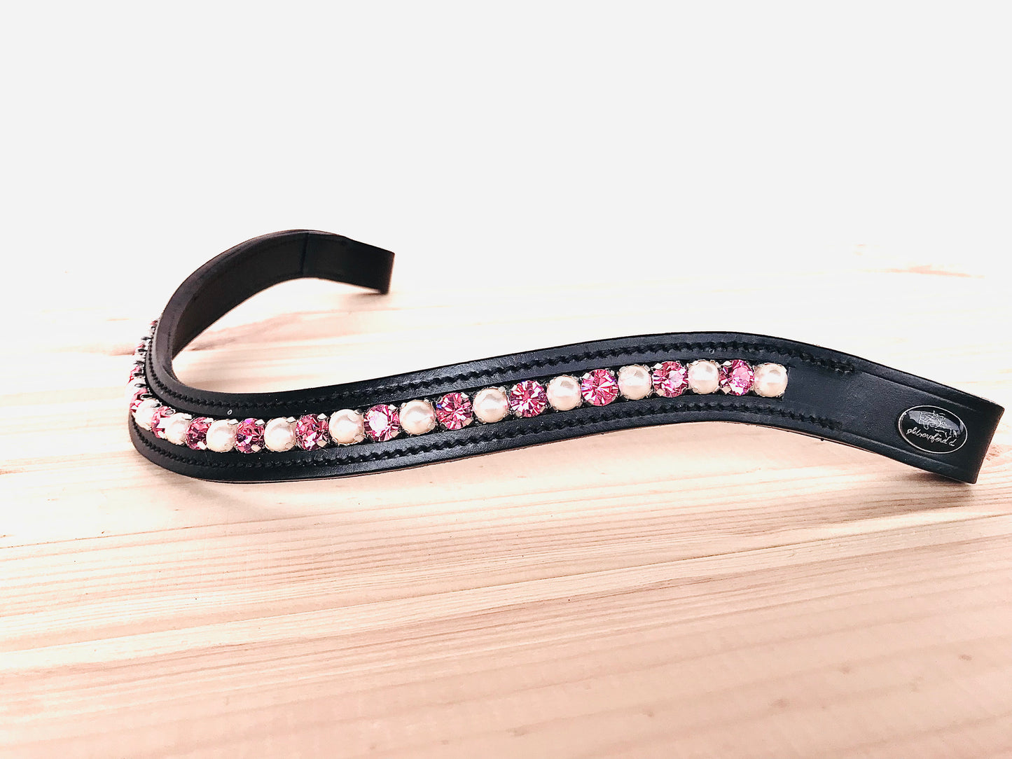 glitzerpferd.de Stirnriemen LightRose & Perle