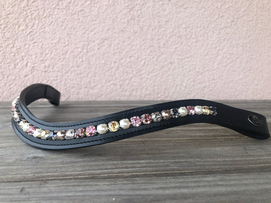 glitzerpferd.de Stirnriemen FrozenRose