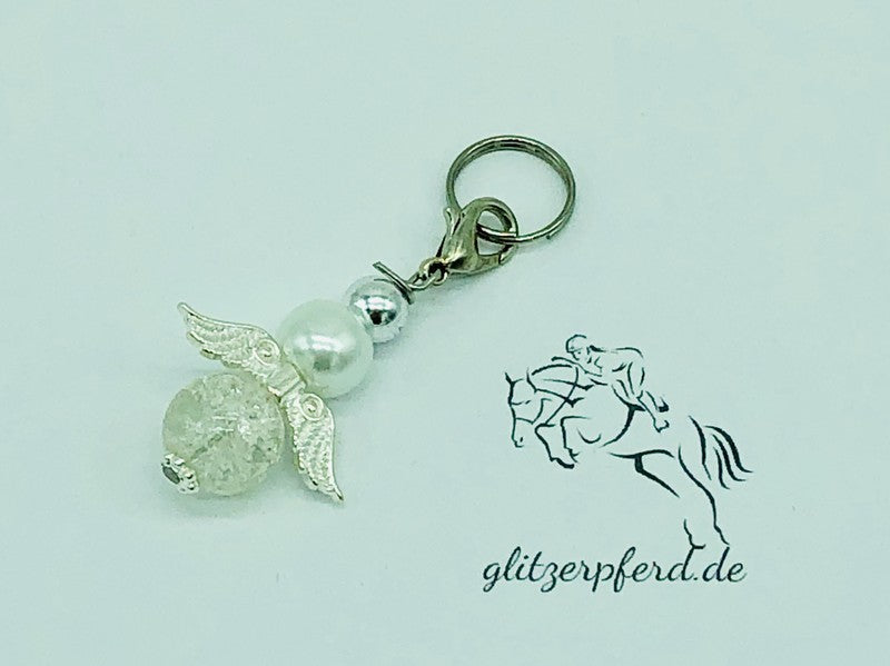 glitzerpferd.de Schutzengel WeißCrackle