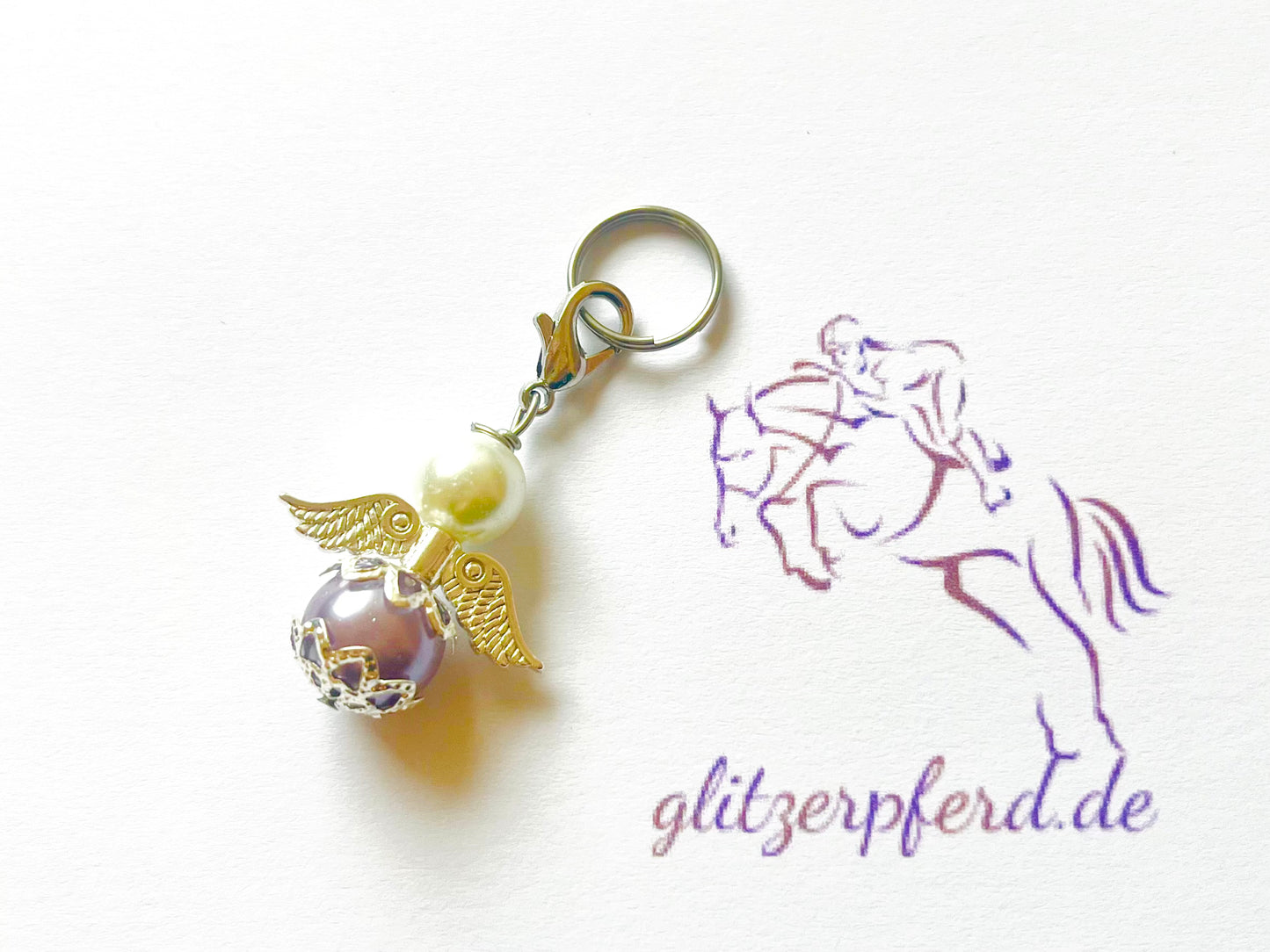 glitzerpferd.de Schutzengel Lila
