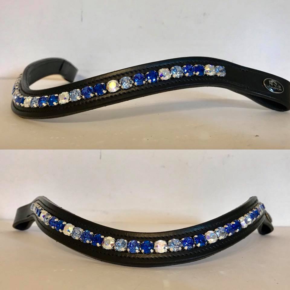 glitzerpferd.de Stirnriemen SapphirPerle