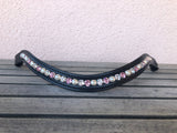 glitzerpferd.de Stirnriemen CrystalLightRosePerle
