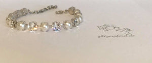glitzerpferd.de Armkettchen Crystal & Perle