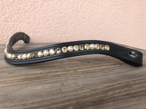glitzerpferd.de Stirnriemen DeepTaupe