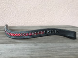 glitzerpferd.de Stirnriemen SchwarzRoterVerlauf