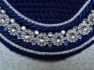 glitzerpferd.de Fliegenmütze NavyBlumen
